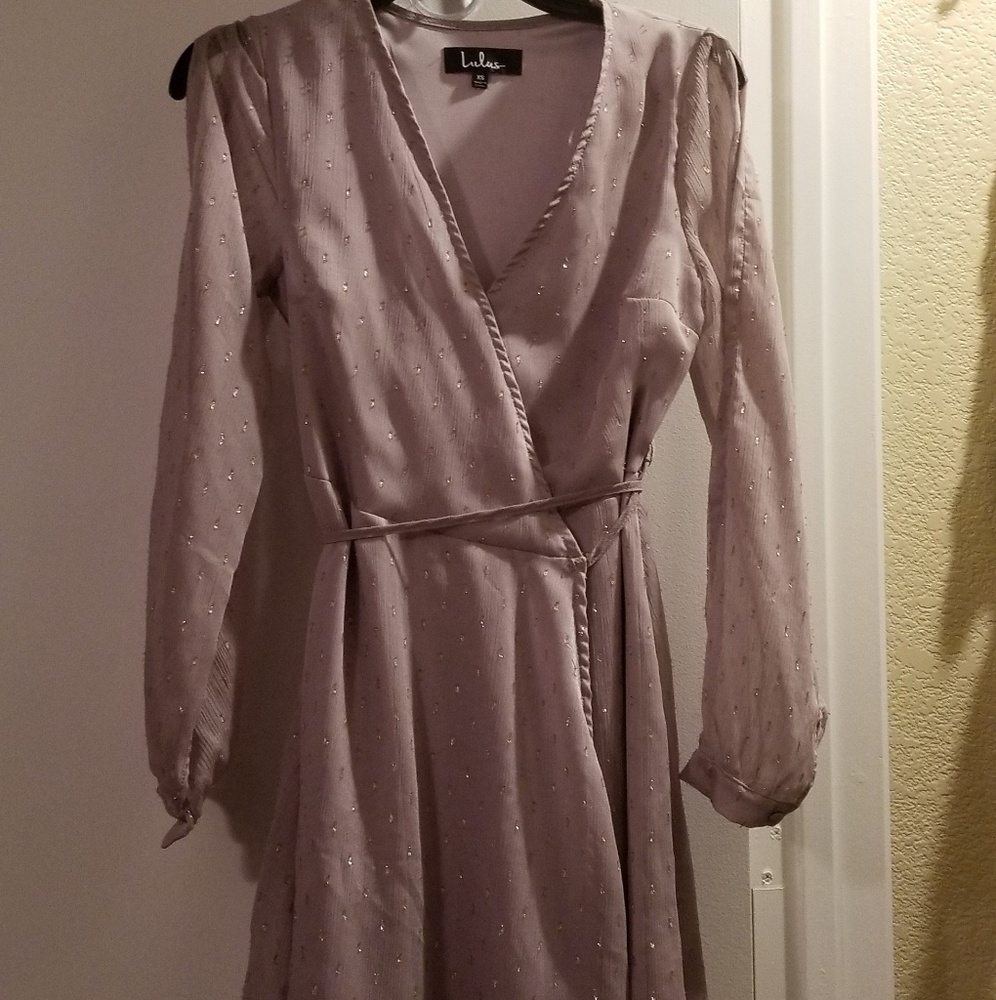 SOLD! Pastel dress w open cut shoulder from Lulu's